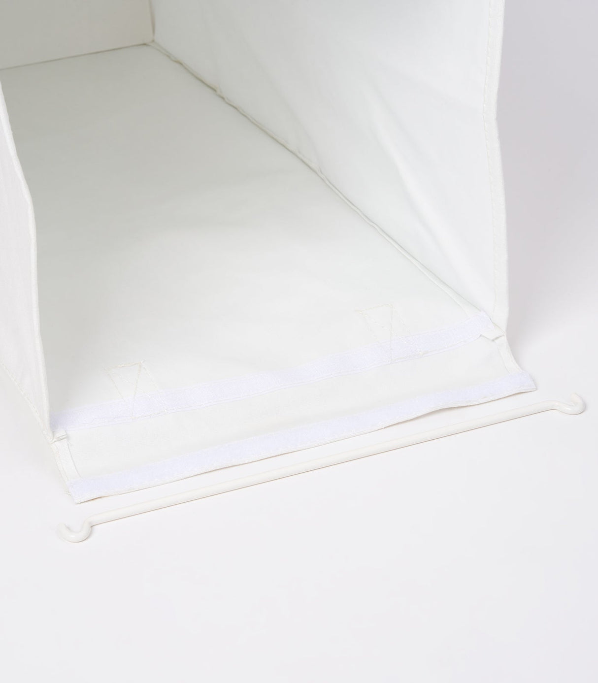 Laundry Hamper with Cotton Liner - Two Sizes - Steel + Cotton from Yamazaki Home