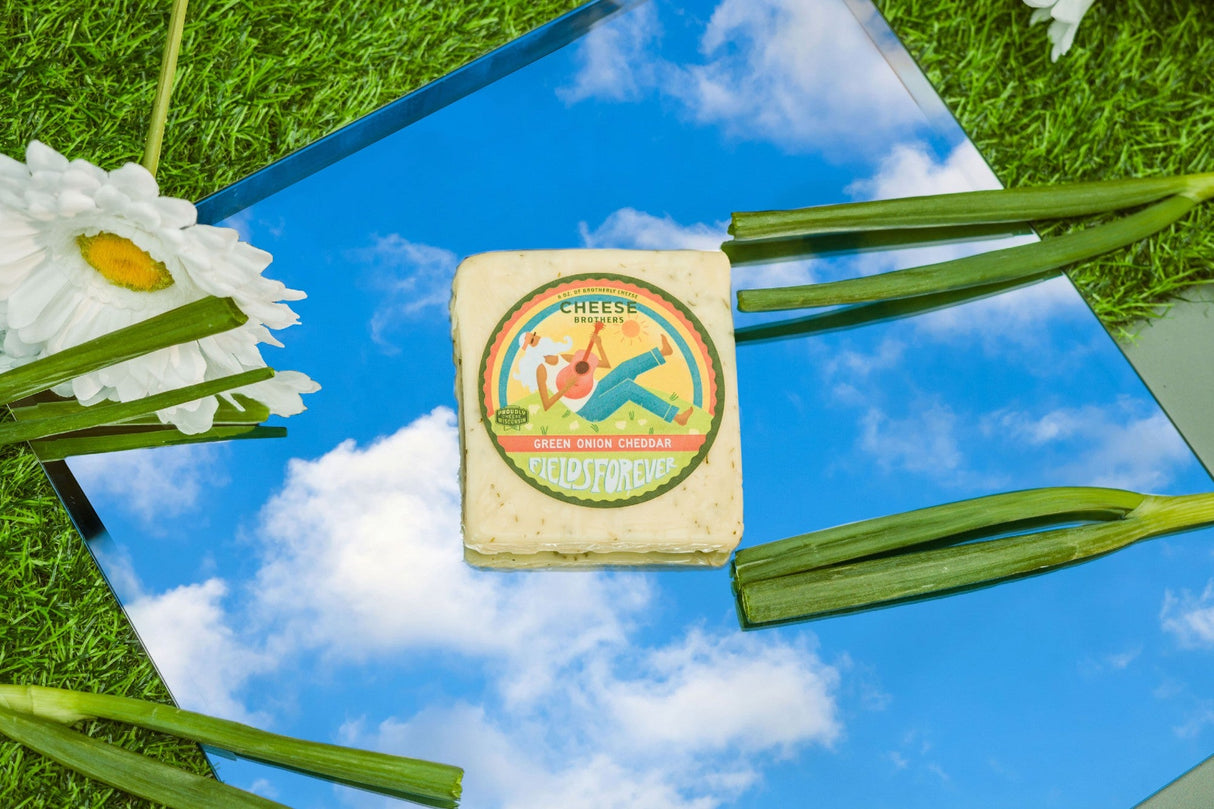 Fields Forever Green Onion Cheddar from Cheese Brothers, Inc.