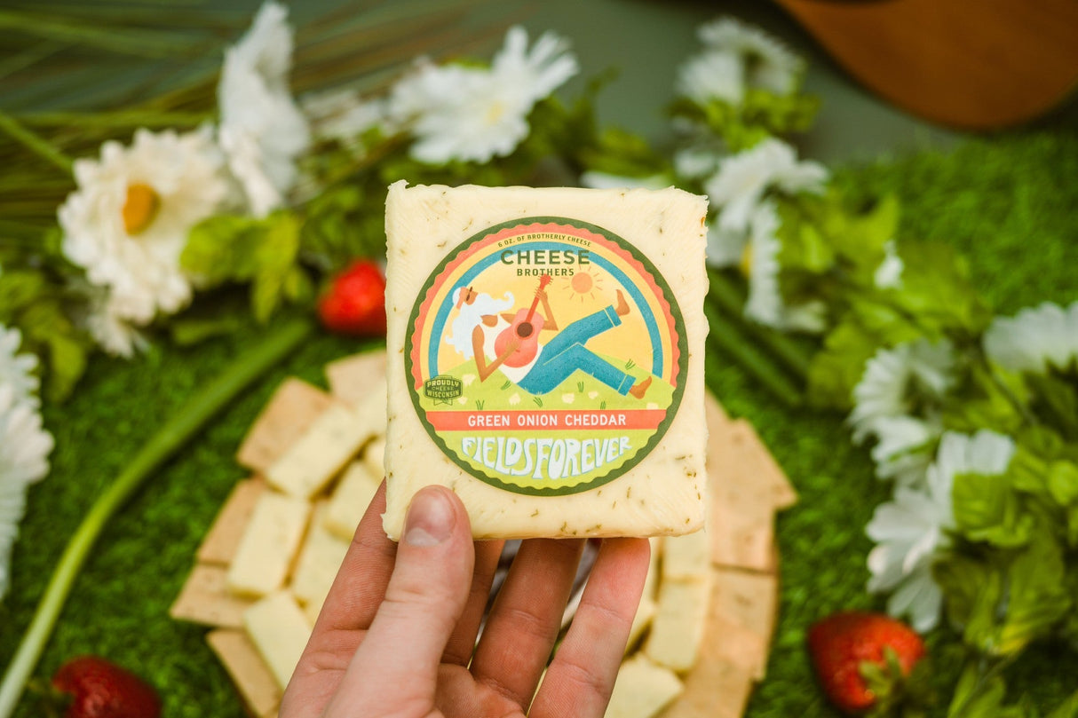 Fields Forever Green Onion Cheddar from Cheese Brothers, Inc.