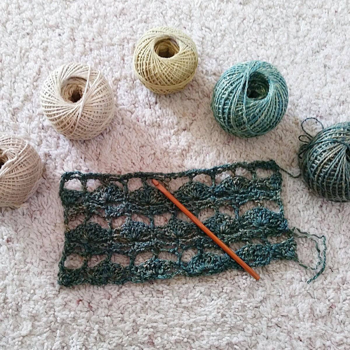 Fields of Home Scarf Crochet Pattern from Darn Good Yarn