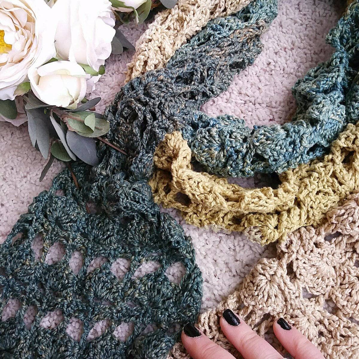 Fields of Home Scarf Crochet Pattern from Darn Good Yarn