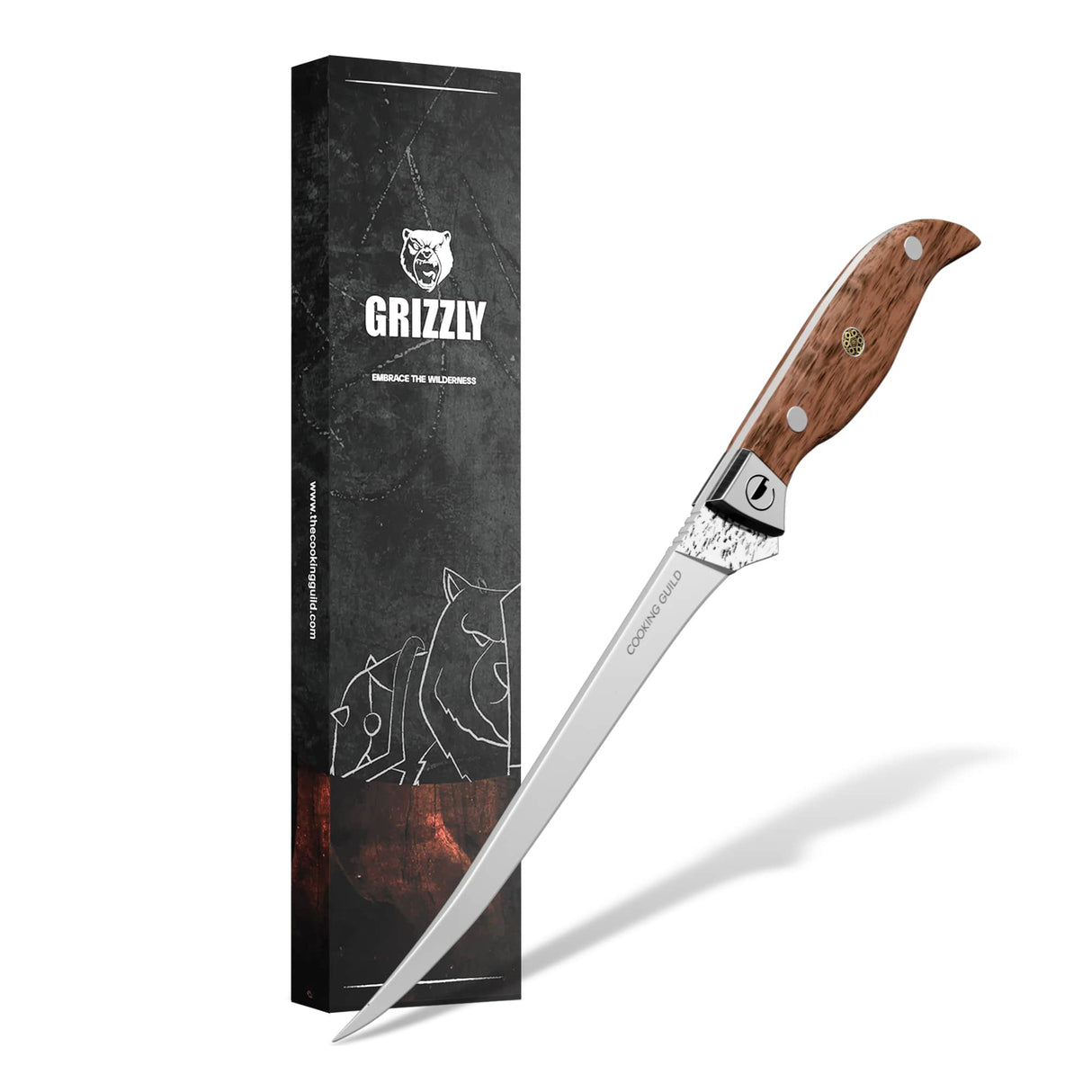 Grizzly Fillet | Forged Japanese San Mai Steel 7" From The Cooking Guild