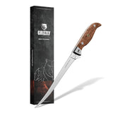 Grizzly Fillet | Forged Japanese San Mai Steel 7" From The Cooking Guild