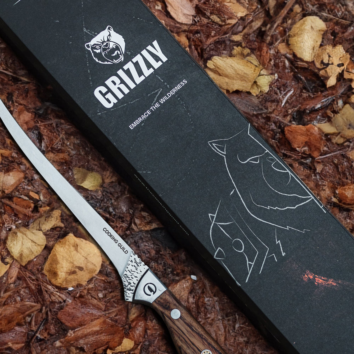 Grizzly Fillet | Forged Japanese San Mai Steel 7" From The Cooking Guild