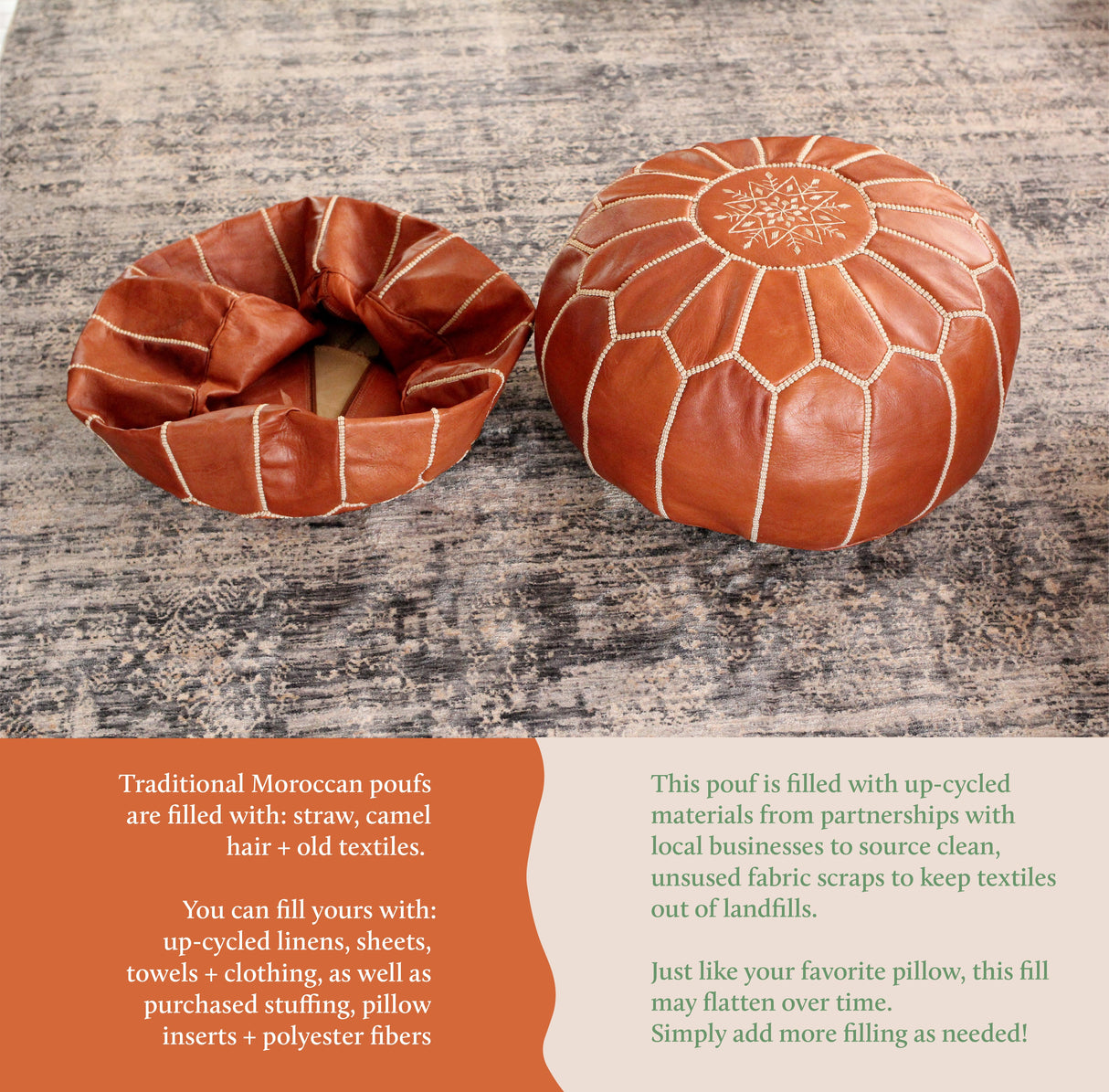 Jasmine Pouf from Jubilee Trading Company