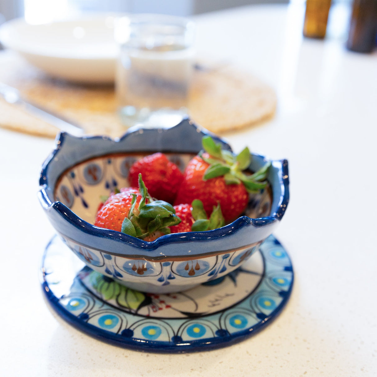 Guatemalan Stoneware Berry Bowl from Upavim Crafts