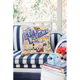 Fire Island Hand-Embroidered Pillow from Quirks!