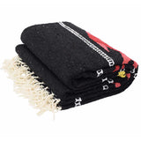 Black Baja Fish Yoga Blanket From West Path