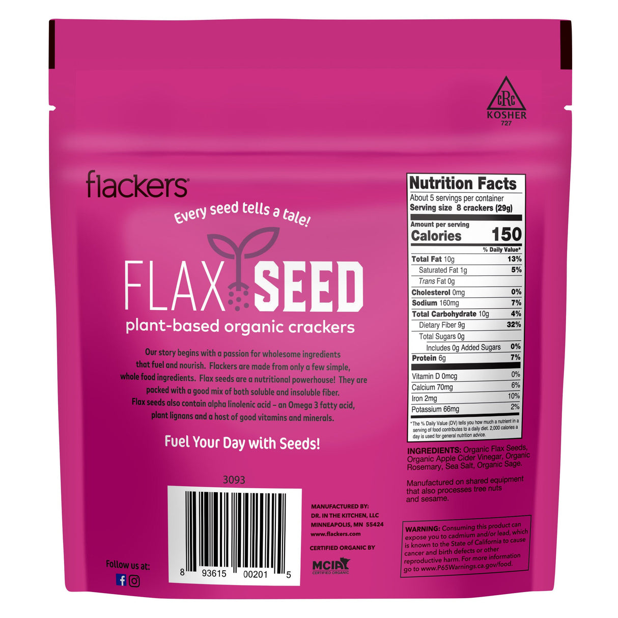 Rosemary Flackers (6-Pack) From Flackers