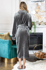 Women's Ultra Soft Fleece Bathrobe From Lotus Linen