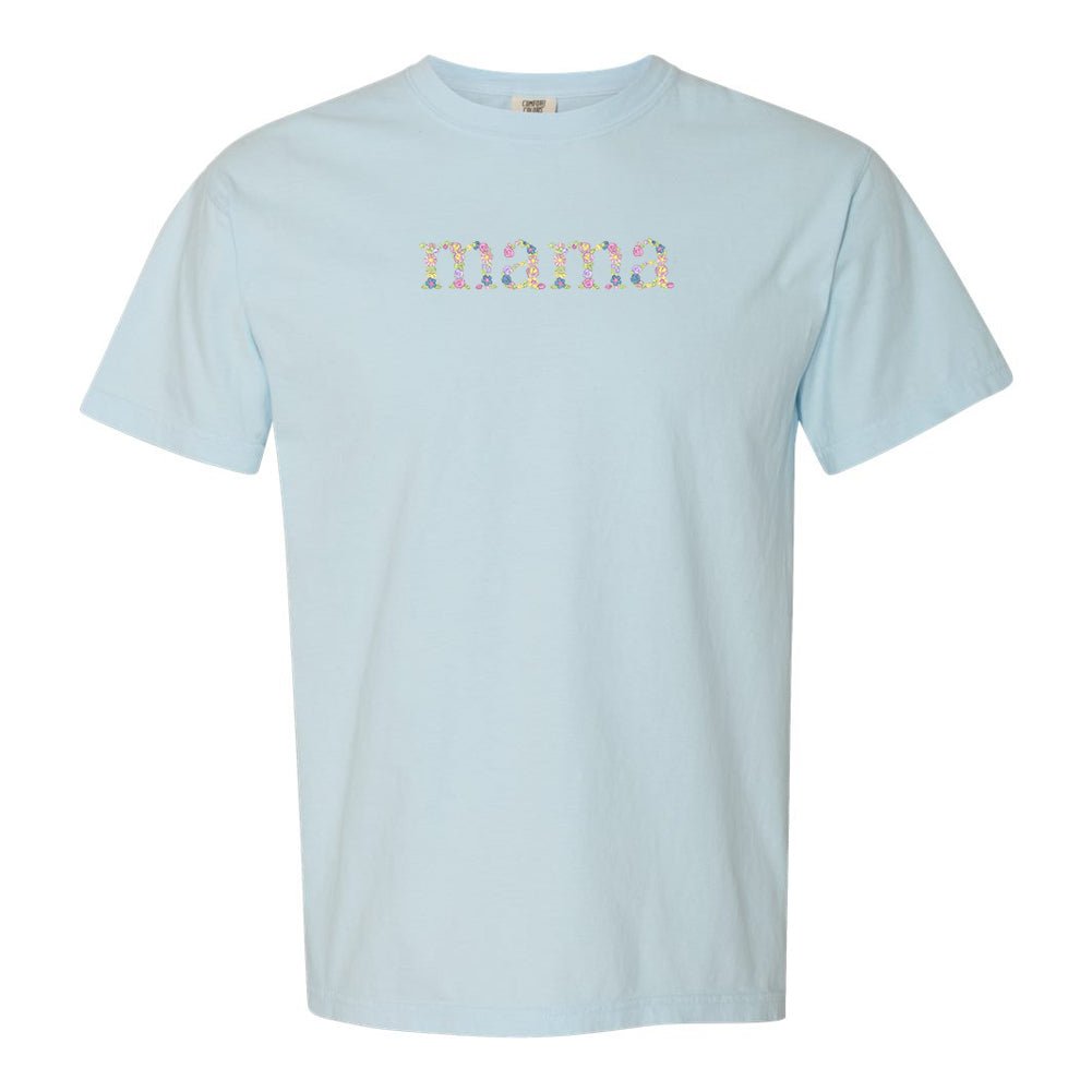'Floral Mama' Comfort Colors T-Shirt from United Monograms