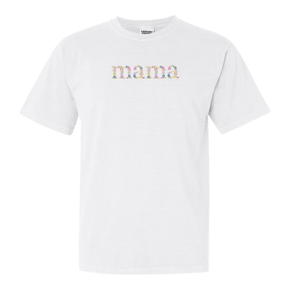 'Floral Mama' Comfort Colors T-Shirt from United Monograms