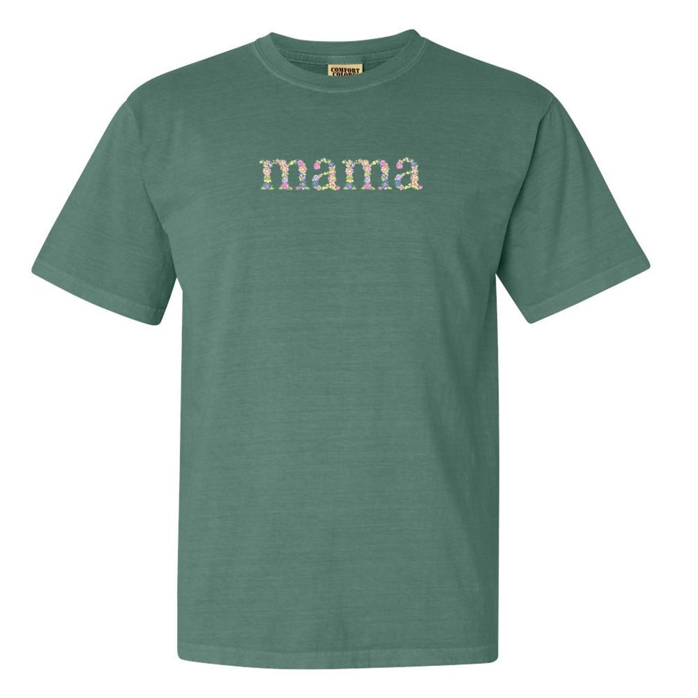 'Floral Mama' Comfort Colors T-Shirt from United Monograms