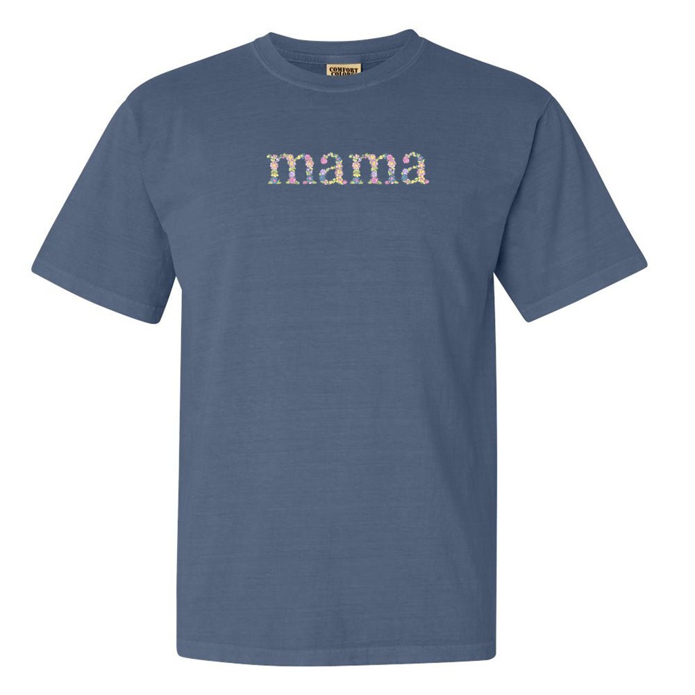 'Floral Mama' Comfort Colors T-Shirt from United Monograms