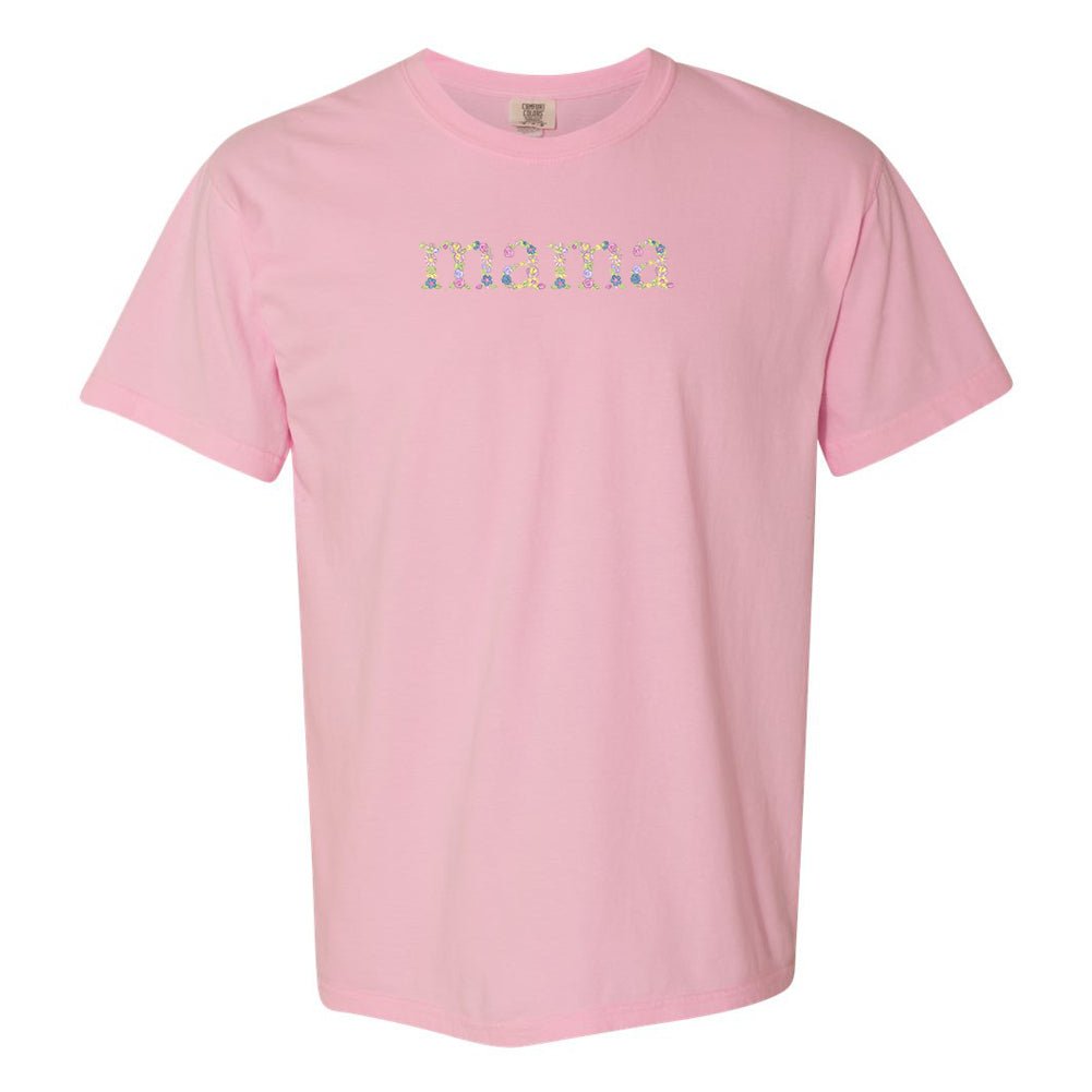 'Floral Mama' Comfort Colors T-Shirt from United Monograms