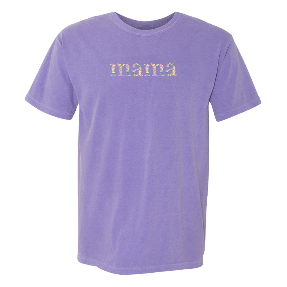 'Floral Mama' Comfort Colors T-Shirt from United Monograms