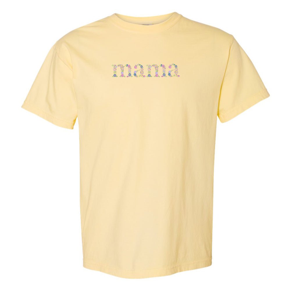 'Floral Mama' Comfort Colors T-Shirt from United Monograms
