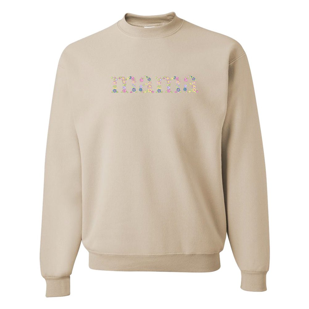 'Floral Mama' Crewneck Sweatshirt from United Monograms