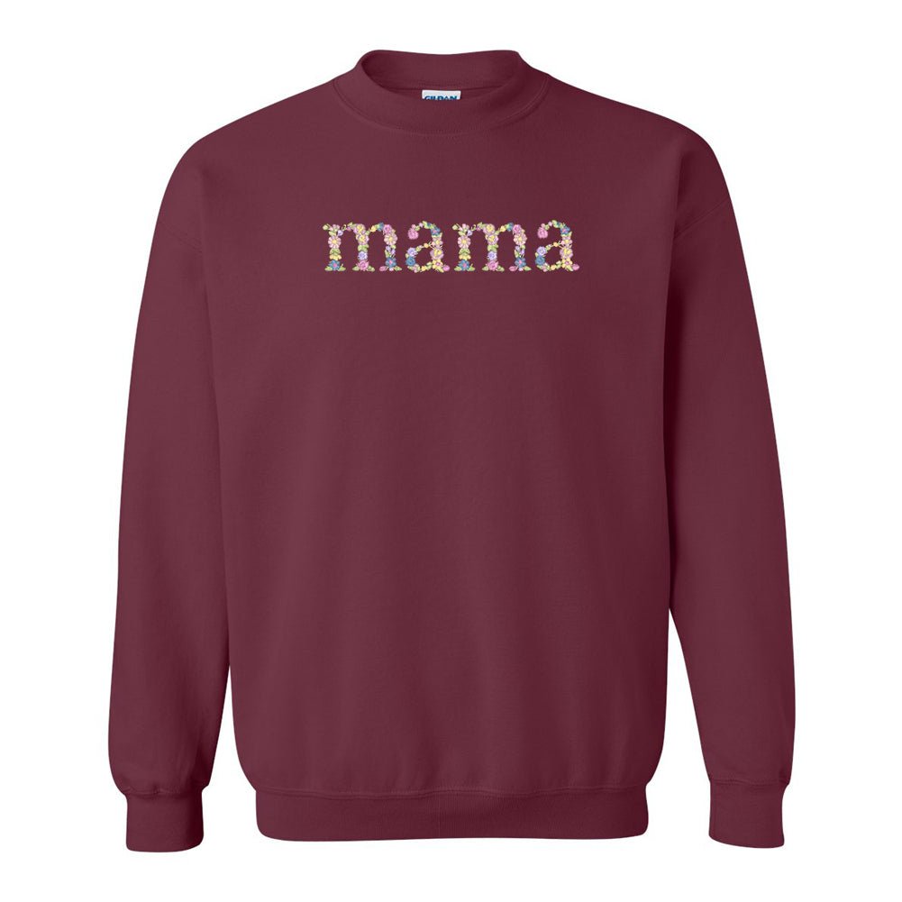 'Floral Mama' Crewneck Sweatshirt from United Monograms