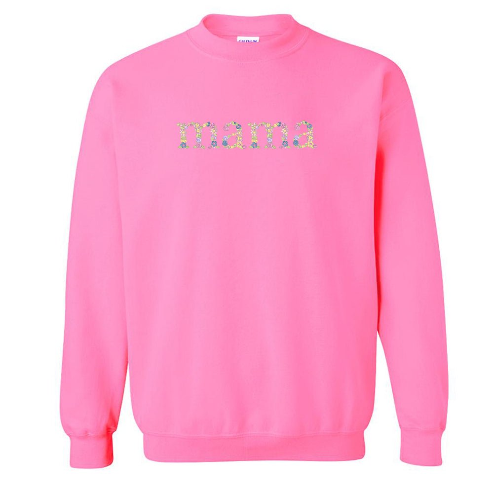 'Floral Mama' Crewneck Sweatshirt from United Monograms
