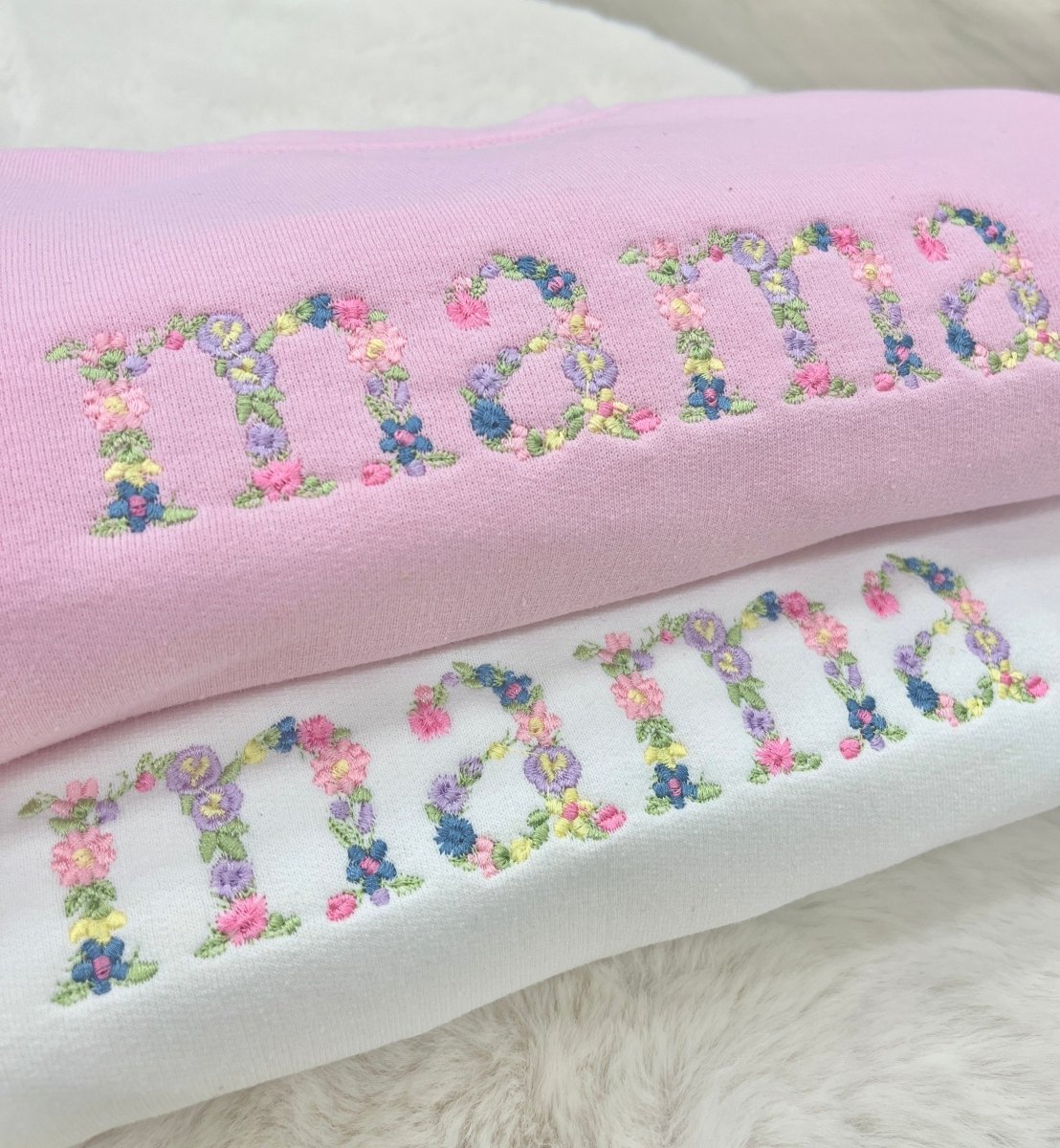 'Floral Mama' Crewneck Sweatshirt from United Monograms