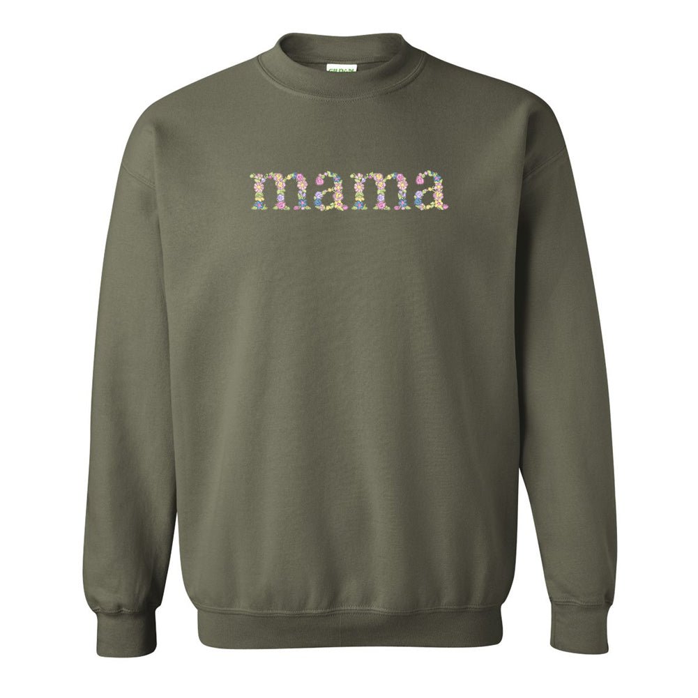 'Floral Mama' Crewneck Sweatshirt from United Monograms