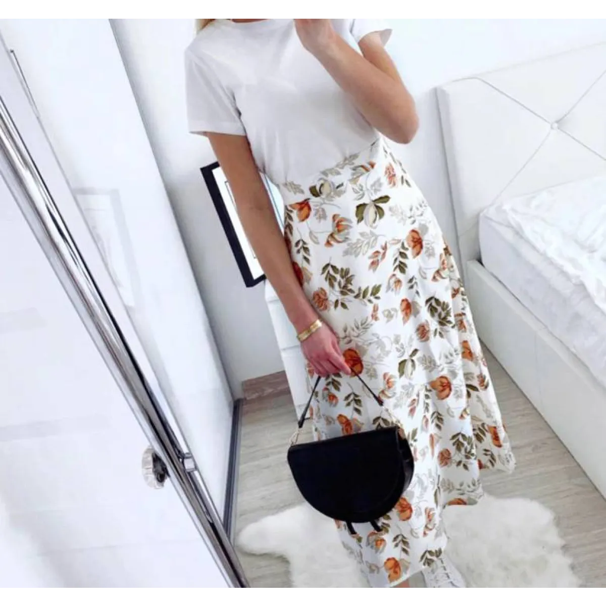 Floral Print Maxi Skirt from Kawaii Stop