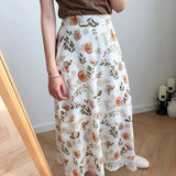 Floral Print Maxi Skirt from Kawaii Stop
