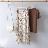Floral Print Maxi Skirt from Kawaii Stop