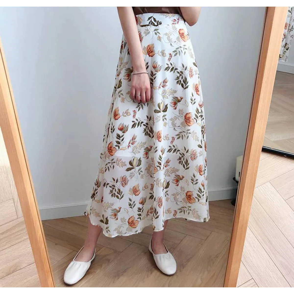 Floral Print Maxi Skirt from Kawaii Stop