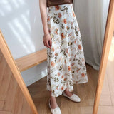 Floral Print Maxi Skirt from Kawaii Stop