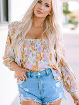70s Inspired Floral Print Shirt from MsDressly