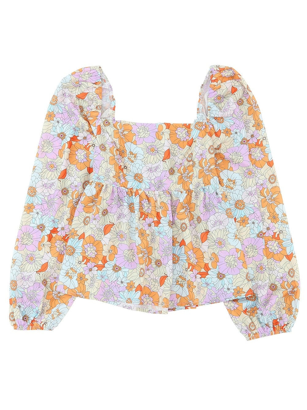 70s Inspired Floral Print Shirt from MsDressly