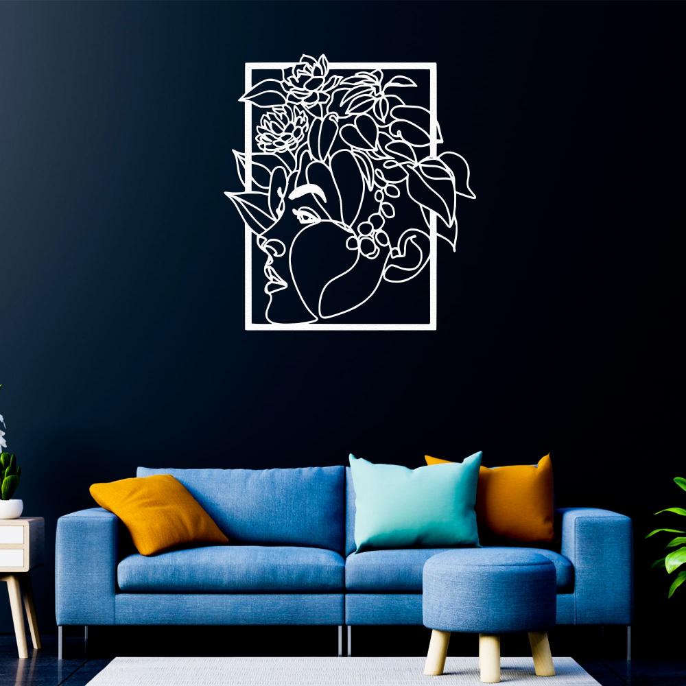 Woman and Roses Metal Wall Decor from VITAHOME DESIGN LLC
