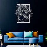 Woman and Roses Metal Wall Decor from VITAHOME DESIGN LLC