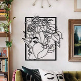 Woman and Roses Metal Wall Decor from VITAHOME DESIGN LLC