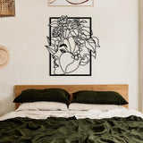 Woman and Roses Metal Wall Decor from VITAHOME DESIGN LLC