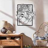 Woman and Roses Metal Wall Decor from VITAHOME DESIGN LLC