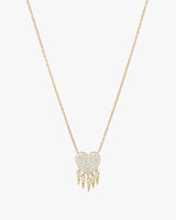 FLORENCE PAVÉ HEART SHAKER NECKLACE From Shop Cupcakes and Cashmere
