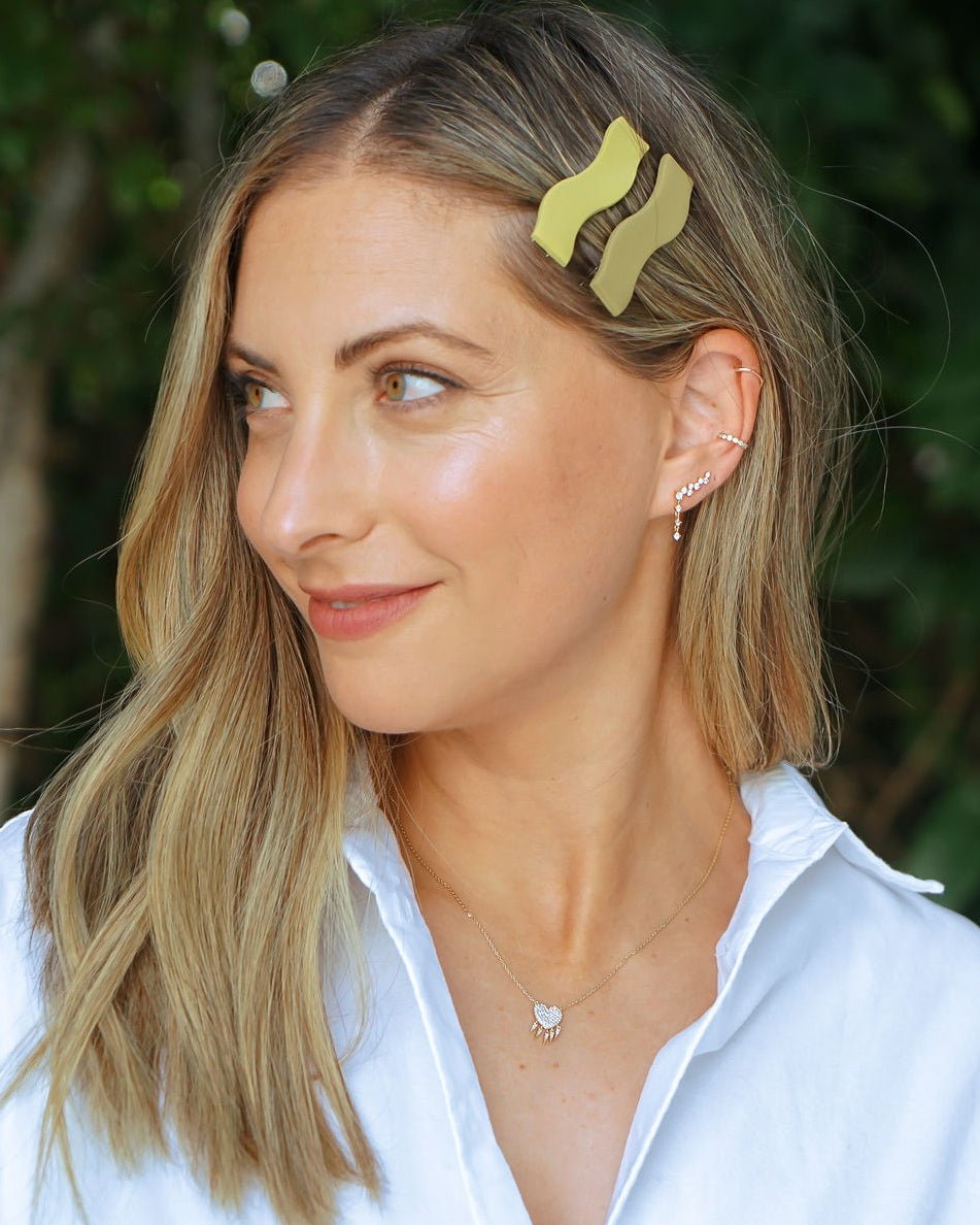 FLORENCE PAVÉ HEART SHAKER NECKLACE From Shop Cupcakes and Cashmere
