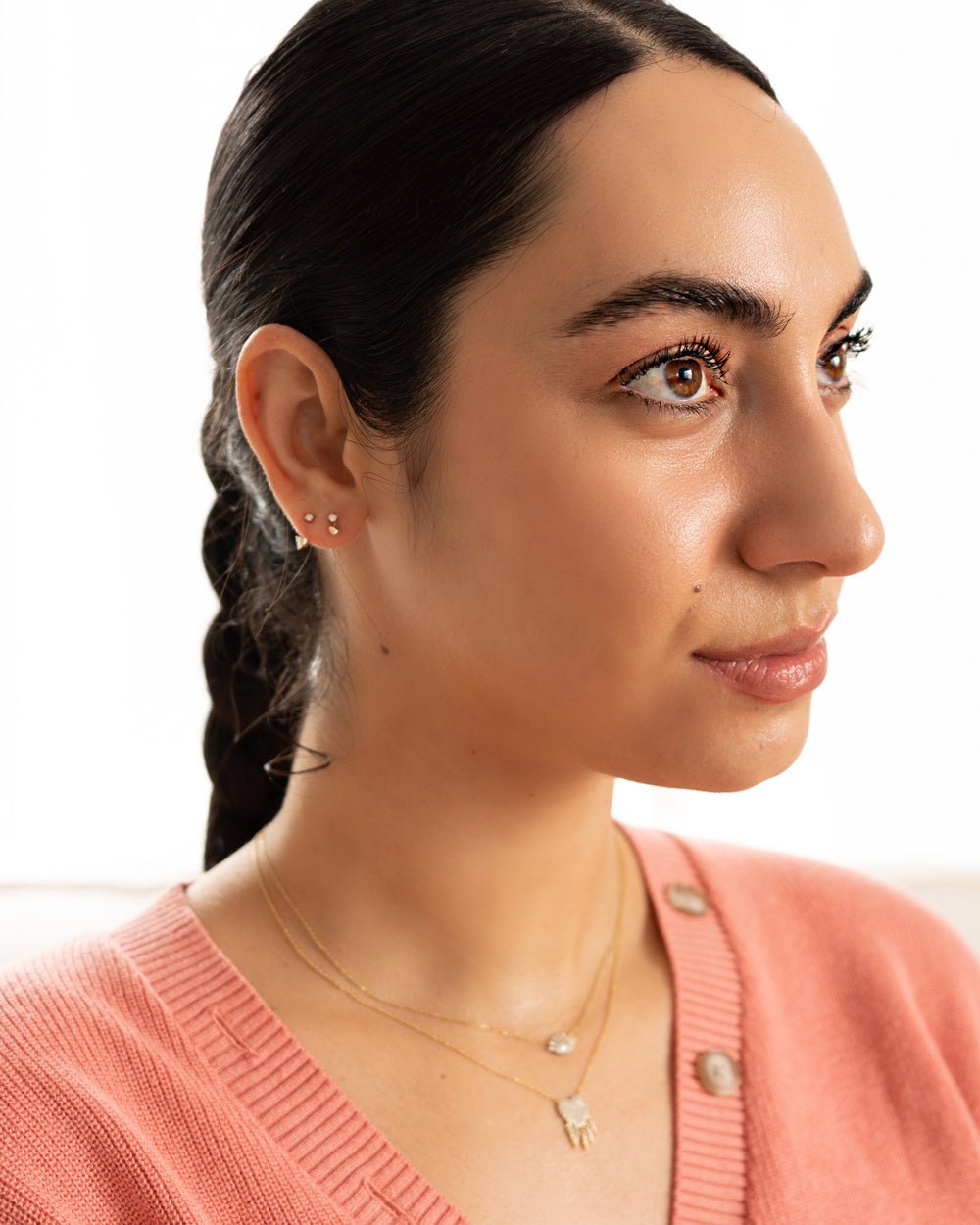 FLORENCE PAVÉ HEART SHAKER NECKLACE From Shop Cupcakes and Cashmere