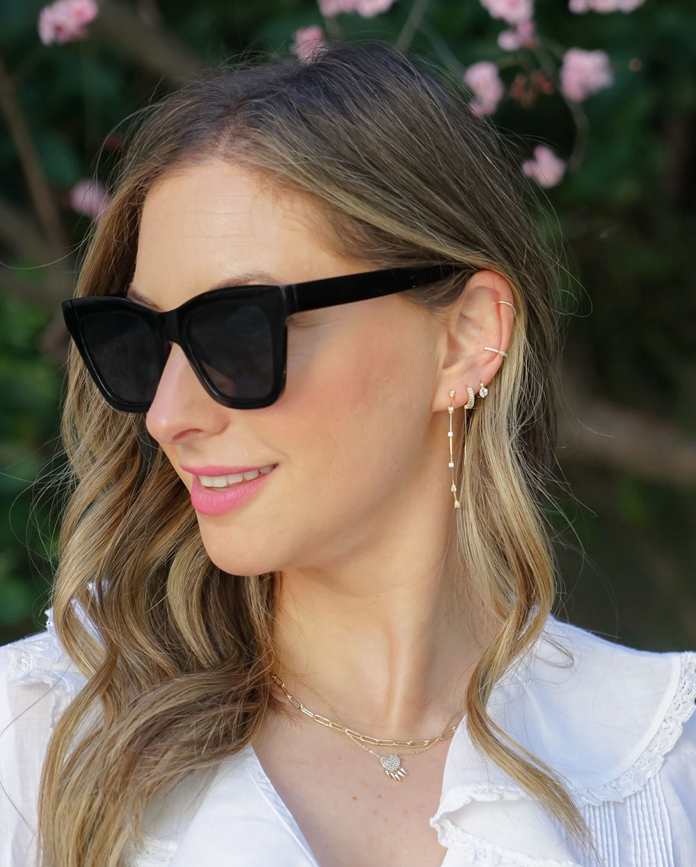 FLORENCE PAVÉ HEART SHAKER NECKLACE From Shop Cupcakes and Cashmere