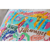 Florida Hand-Embroidered Pillow from Quirks!