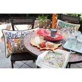 Florida Hand-Embroidered Pillow from Quirks!