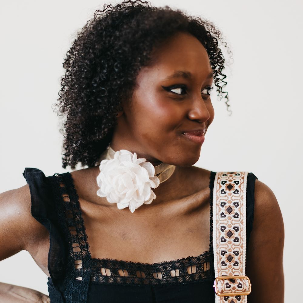 Flower Fantasy Tie Choker Necklace from Pretty Simple