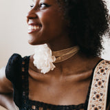 Flower Fantasy Tie Choker Necklace from Pretty Simple