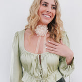 Flower Fantasy Tie Choker Necklace from Pretty Simple
