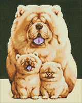 Fluffy Family WD187 14.9 x 18.9 inches Wizardi Diamond Painting Kit from Wizardi
