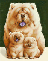 Fluffy Family WD187 14.9 x 18.9 inches Wizardi Diamond Painting Kit from Wizardi