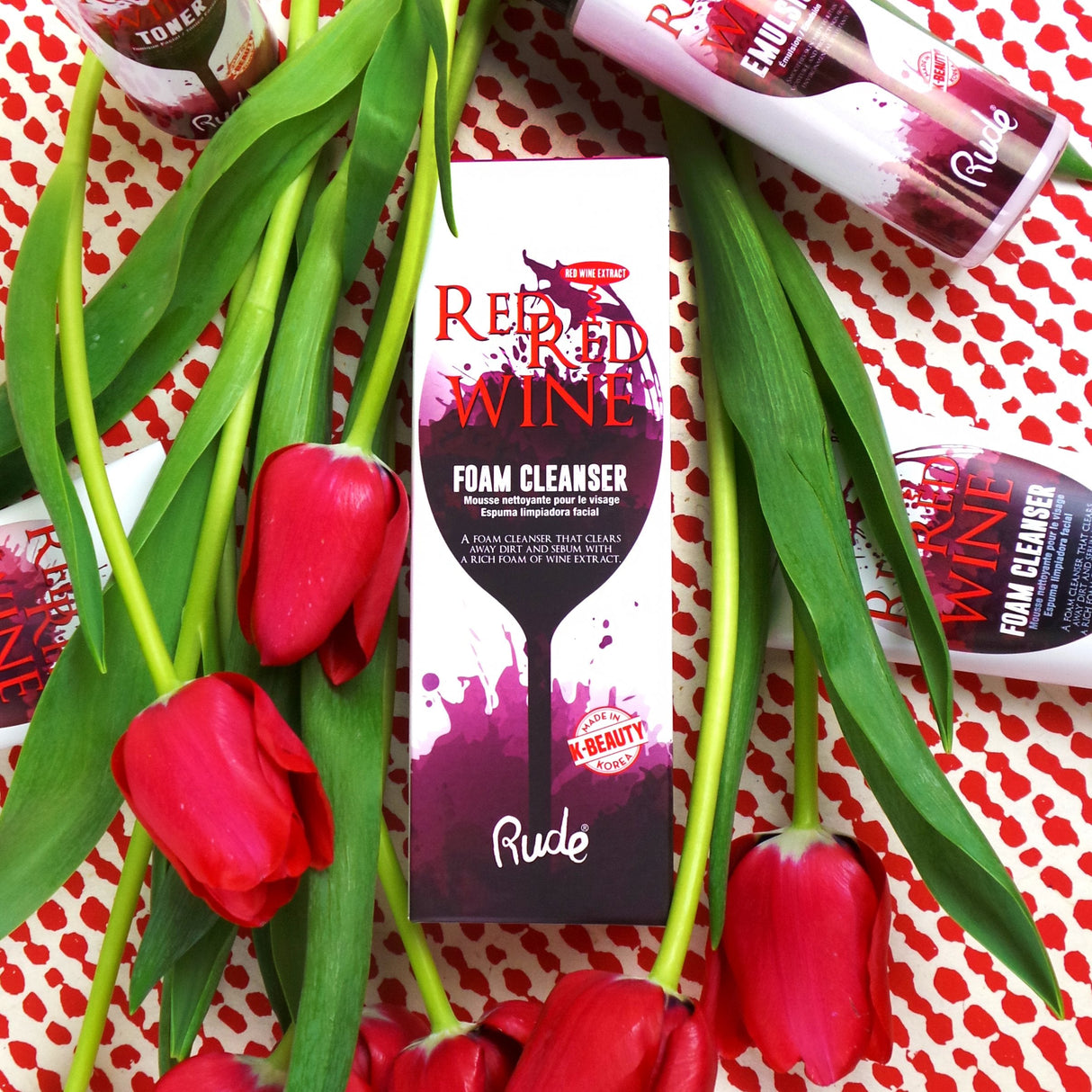 Red Red Wine Foam Cleanser from Rude Cosmetics